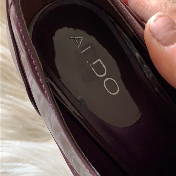Aldo patent leather ankle heels booties sz 40 - Picture 3 of 6